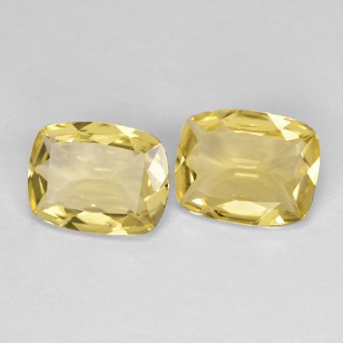 2.82 ctw Yellow Golden Beryl Stones, Natural Golden Beryl in Cushion-Cut Shape for Sale