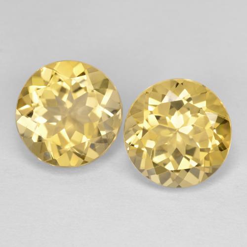 Light Yellow Golden Beryl Gem - 2.6ct Round Facet (ID: 602212)