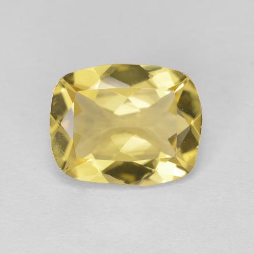 1.60 ct Yellow Golden Beryl Gemstone, Golden Beryl Gem in Cushion-Cut Shape for Sale.