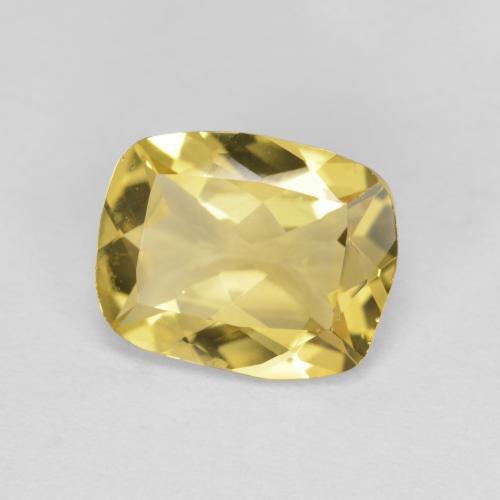 1.60 ct Yellow Golden Beryl Stone, Natural Golden Beryl in Cushion-Cut Shape for Sale