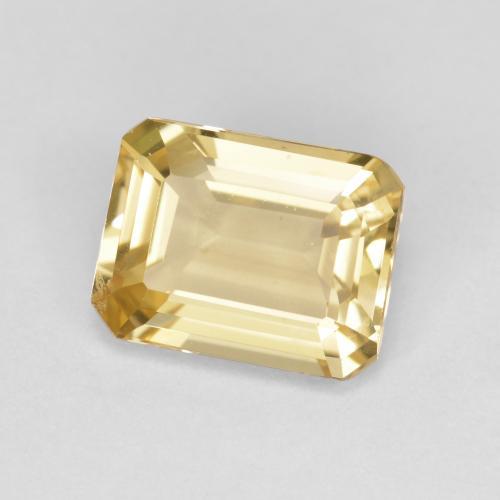 2.02 ct Yellow Golden Beryl Stone, Natural Golden Beryl in Octagon Step Cut Shape for Sale