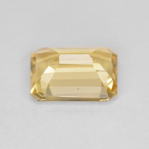 Golden Beryl Gemstone in 9 x 7 mm (calibrated) Size for Sale, Golden Beryl Stone in Light Gold Color
