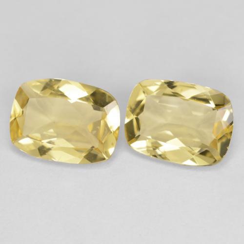 2.79 ctw Yellow Golden Beryl Stones, Natural Golden Beryl in Cushion-Cut Shape for Sale