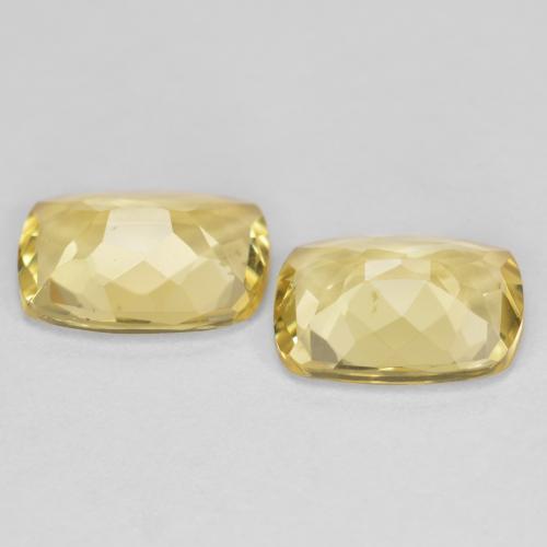 Golden Beryl Gemstones in 8.8 x 6.6 mm Size for Sale, Golden Beryl Stones in Light Yellow Color