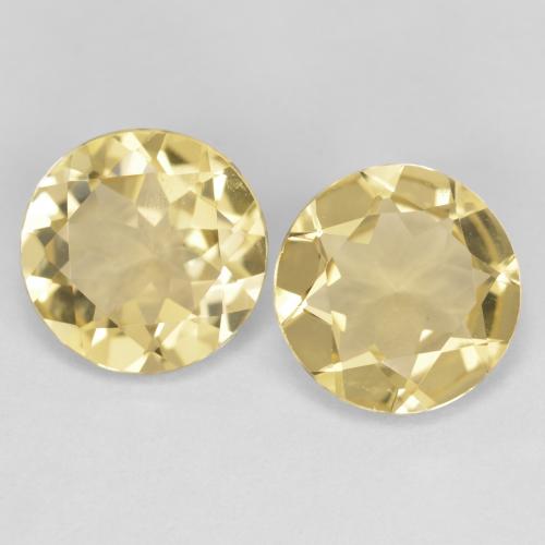 Tuscany Yellow Golden Beryl Gem - 1.6ct Round Facet (ID: 602411)