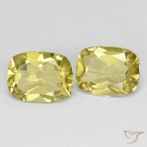 2.39 ctw Yellow Golden Beryl Stones, Natural Golden Beryl in Cushion-Cut Shape for Sale