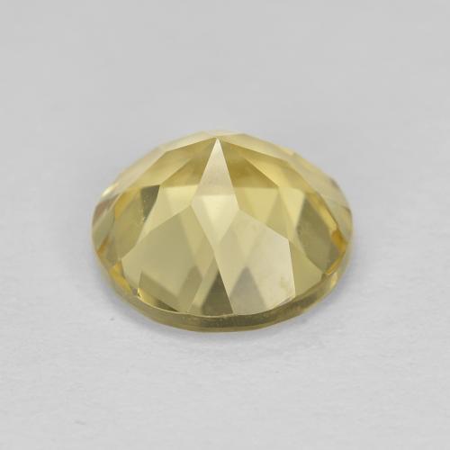 Golden Beryl Gemstone in 8 mm (calibrated) Size for Sale, Golden Beryl Stone in Light Gold Color