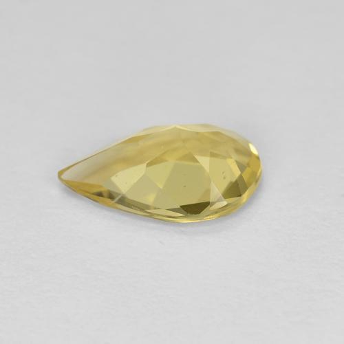 Golden Beryl Gemstone in 8.8 x 5.6 mm Size for Sale, Golden Beryl Stone in Light Gold Color