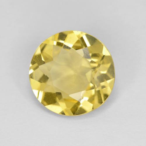 1.93 ct Yellow Golden Beryl Stone, Natural Golden Beryl in Round Facet Shape for Sale