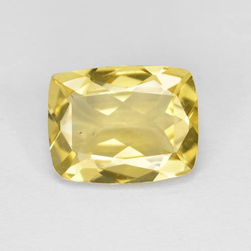 1.87 ct Yellow Golden Beryl Gemstone, Golden Beryl Gem in Cushion-Cut Shape for Sale.