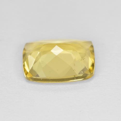 Golden Beryl Gemstone in 9.1 x 7.2 mm Size for Sale, Golden Beryl Stone in Medium-Light Yellow Color