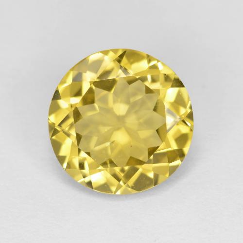 Tuscany Yellow Golden Beryl Gem - 2.2ct Round Facet (ID: 603101)