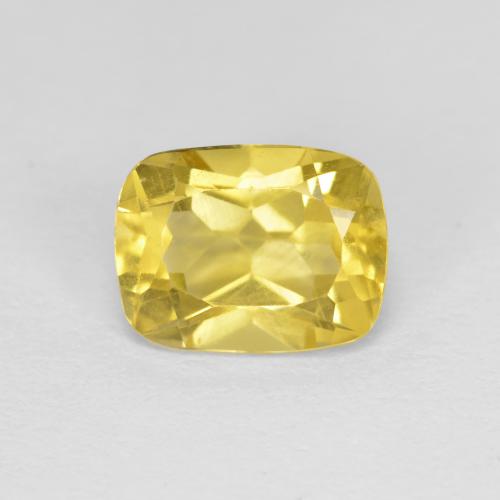 1.45 ct Yellow Golden Beryl Gemstone, Golden Beryl Gem in Cushion-Cut Shape for Sale.