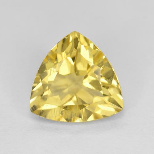 Tuscany Yellow Golden Beryl Gem - 2.2ct Trillion Facet (ID: 603110)