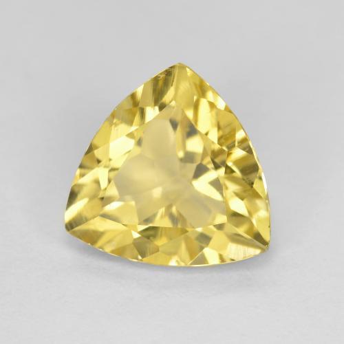 2.20 ct Yellow Golden Beryl Stone, Natural Golden Beryl in Trillion Facet Shape for Sale