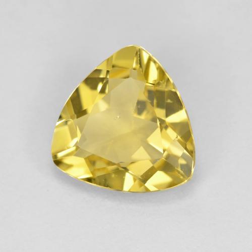 1.82 ct Yellow Golden Beryl Stone, Natural Golden Beryl in Trillion Facet Shape for Sale