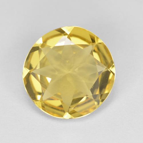 Tuscany Yellow 金绿柱石 Gem - 2ct 圆形切面 (ID: 603183)