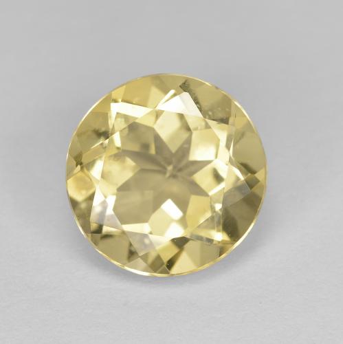 Light Golden-Yellow Berillo dorato Gem - 1.8ct Sfaccettatura rotonda (ID: 603185)