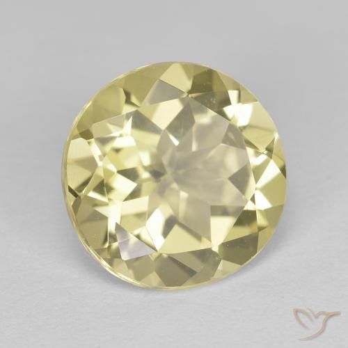2.24 ct Yellow Golden Beryl Stone, Natural Golden Beryl in Round Facet Shape for Sale