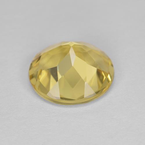 Golden Beryl Gemstone in 8.5 mm (calibrated) Size for Sale, Golden Beryl Stone in Light Gold Color