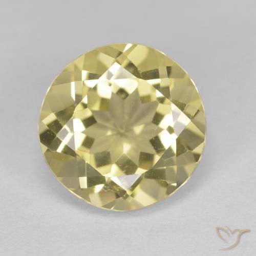 2.32ct Natural Light Yellow Golden Beryl, Round, VVS