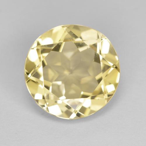 Light Golden-Yellow Golden Beryl Gem - 2.4ct Round Facet (ID: 603189)