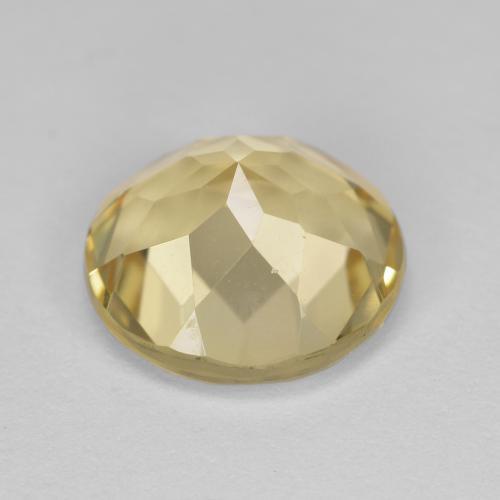 Golden Beryl Gemstone in 9 mm (calibrated) Size for Sale, Golden Beryl Stone in Light Golden-Yellow Color
