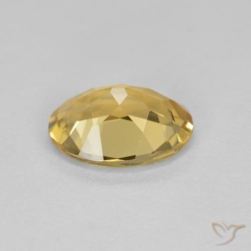 Golden Beryl Gemstone in 8.7 x 6.6 mm Size for Sale, Golden Beryl Stone in Golden Color