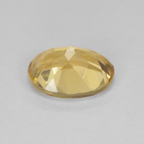 Golden Beryl Gemstone in 9 x 7 mm (calibrated) Size for Sale, Golden Beryl Stone in Golden Color