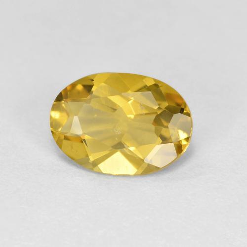 1.11 ct Yellow Golden Beryl Stone, Natural Golden Beryl in Oval Facet Shape for Sale