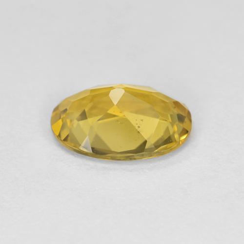 Golden Beryl Gemstone in 8.5 x 6.1 mm Size for Sale, Golden Beryl Stone in Deep Yellow Color