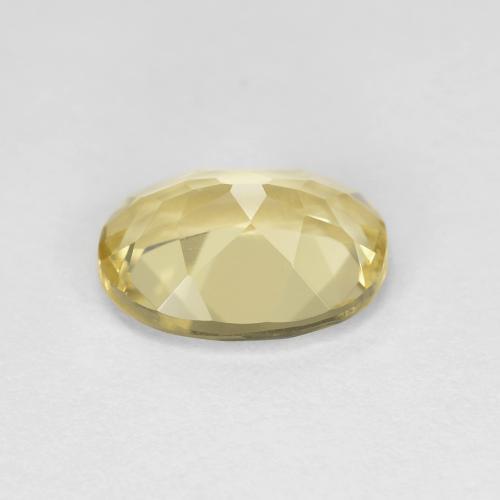 Golden Beryl Gemstone in 9 x 7 mm (calibrated) Size for Sale, Golden Beryl Stone in Earthy Yellow Color