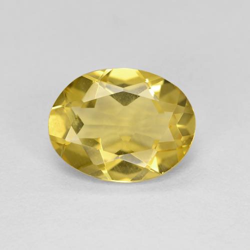 Dijon Yellow Golden Beryl Gem - 1.5ct Oval Facet (ID: 603851)