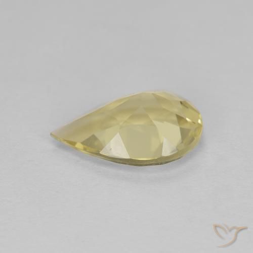 Golden Beryl Gemstone in 9 x 6 mm (calibrated) Size for Sale, Golden Beryl Stone in Warm Yellow Color