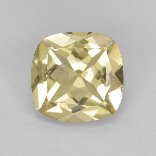 Béryl doré Doré cushion-cut 8,1 x 7,9mm de Madagascar, poids de 1,8 ct, pierre gemme naturelle Non traité de pureté vvs, 1 pièce de béryl doré, couleur : Crème, dureté de Mohs de 7.5 à 8 convient aux bijoux de tous les jours, pierre de sagesse, Photo A