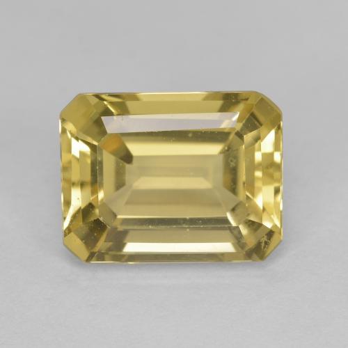 Light Gold Golden Beryl Gem - 2.5ct Octagon Step Cut (ID: 604037)
