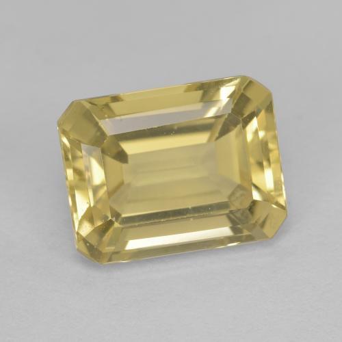 2.45 ct Yellow Golden Beryl Stone, Natural Golden Beryl in Octagon Step Cut Shape for Sale
