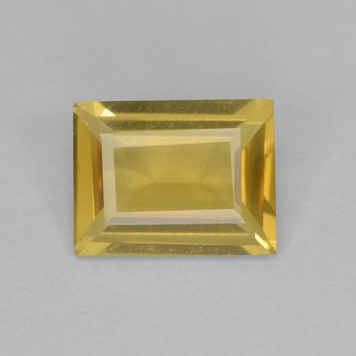 1.18 ct Yellow Golden Beryl Gemstone, Golden Beryl Gem in Baguette Facet Shape for Sale.