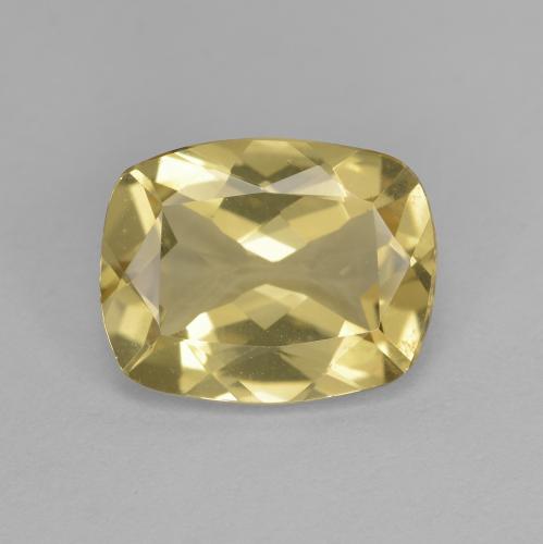 2.32 ct Yellow Golden Beryl Gemstone, Golden Beryl Gem in Cushion-Cut Shape for Sale.