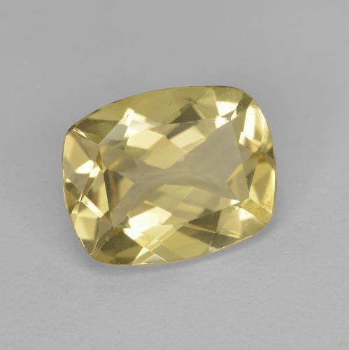 2.32 ct Yellow Golden Beryl Stone, Natural Golden Beryl in Cushion-Cut Shape for Sale