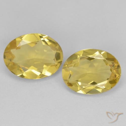 3.08 ct Oval Cut Golden Beryl, 9.2 x 7.1 mm From Madagascar, Photo A