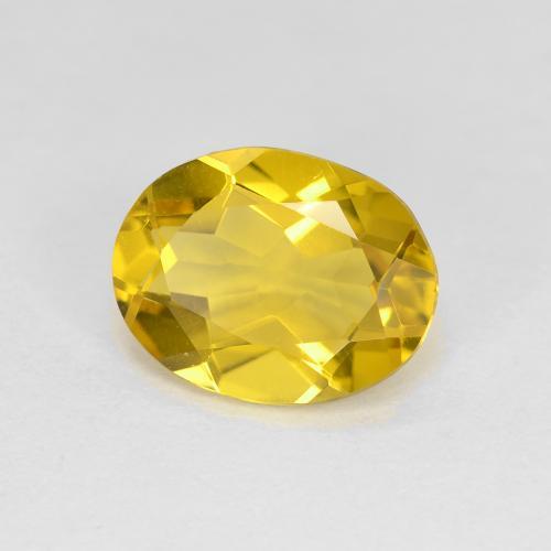 1.50 ct Yellow Golden Beryl Stone, Natural Golden Beryl in Oval Facet Shape for Sale