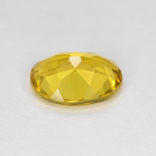 Golden Beryl Gemstone in 9 x 7 mm (calibrated) Size for Sale, Golden Beryl Stone in Honey Yellow Color