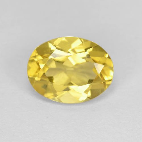 Tuscany Yellow Золотой Берилл Камень - 1.7ct Фасетный Овал (ID: 604537)