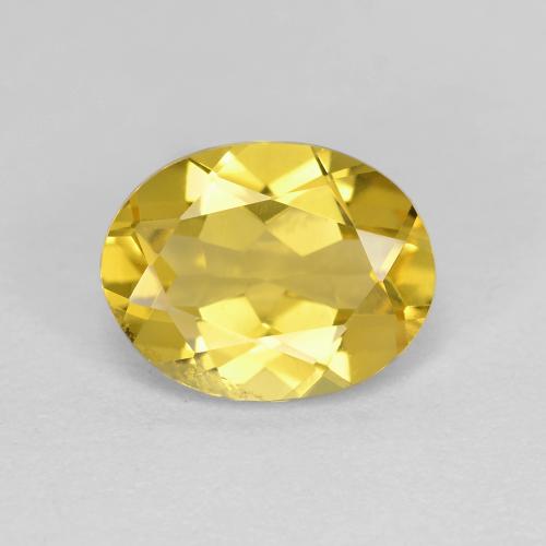 Tuscany Yellow Berillo dorato Gem - 1.7ct Ovale sfaccettato (ID: 604539)