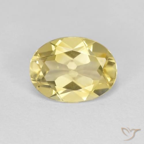 1.52ct Natural Medium-Light Yellow Golden Beryl, Oval, VS