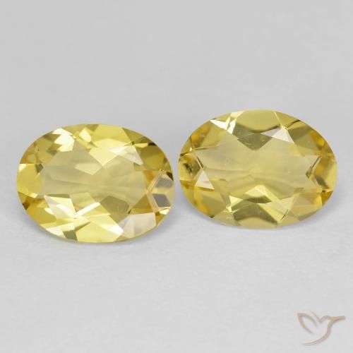 2.77 ctw Yellow Golden Beryl Stones, Natural Golden Beryl in Oval Facet Shape for Sale