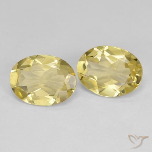 3.16 ctw Yellow Golden Beryl Stones, Natural Golden Beryl in Oval Facet Shape for Sale