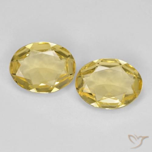 2.96 ct Oval Cut Golden Beryl, 9.3 x 7.2 mm From Madagascar, Photo A