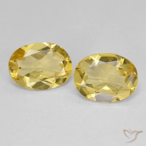 2.98 ct Oval Cut Golden Beryl, 9.2 x 6.9 mm From Madagascar, Photo A